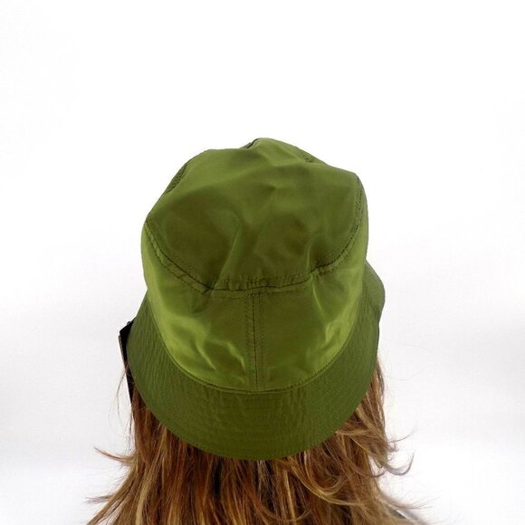 Steve Madden Bucket Hat Olive Green One Size Satin Lined - Picture 3 of 4